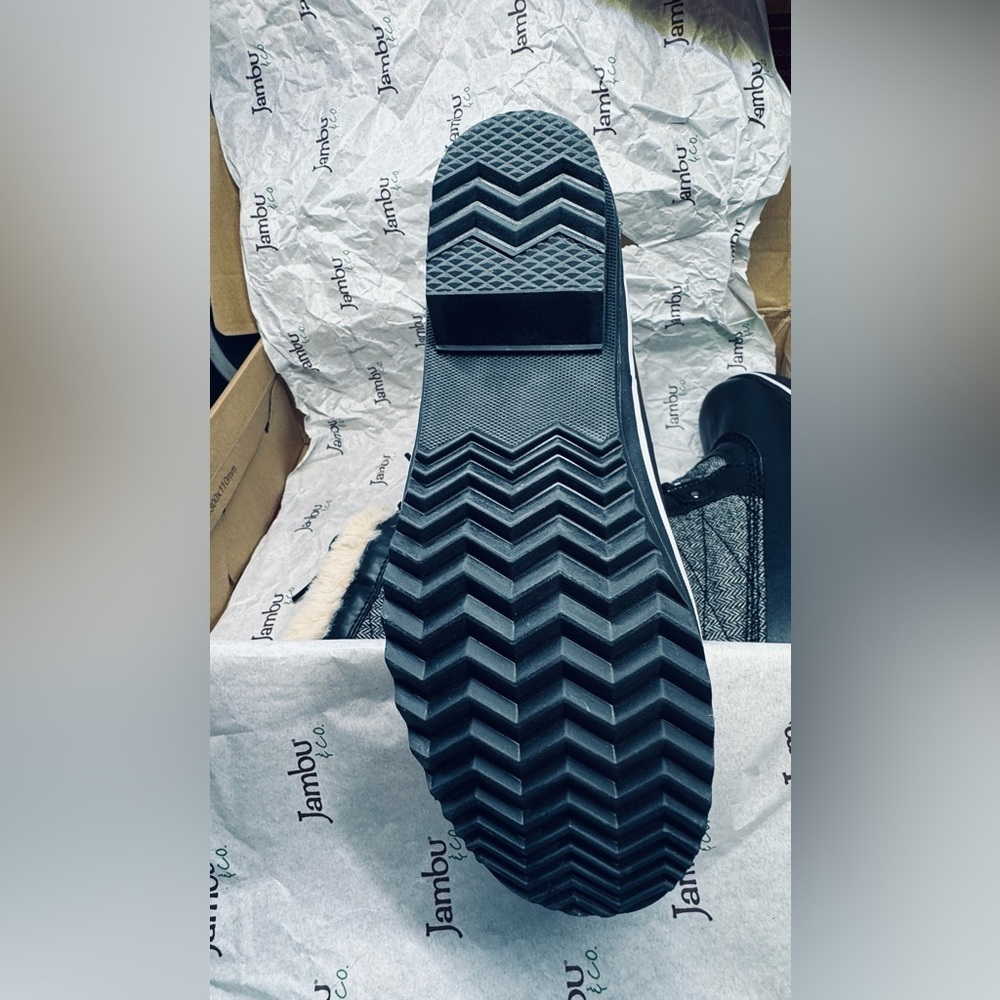 JBU by Jambu Lorna Encore Weather Ready Snow Boot, Black Herringbone 7 M in box - Picture 9 of 12
